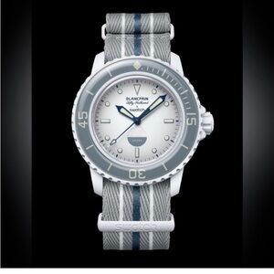 Blancpain x swatch scuba fifty fathoms Antarctic Ocean bioceramic watch